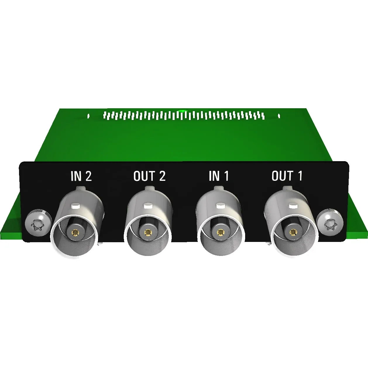 Appsys AUX-MADI-COAX-DUAL, vista frontal da placa AUX