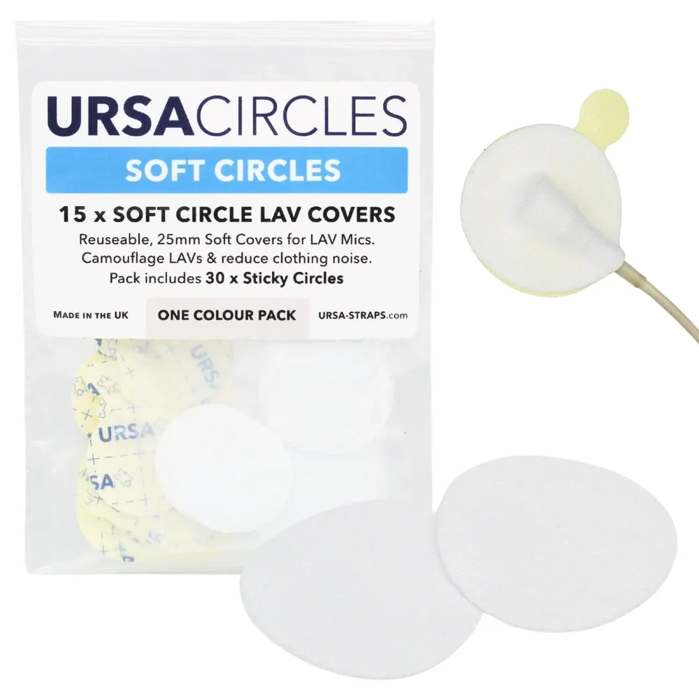 URSA Soft Circles — discos para microfones de lapela