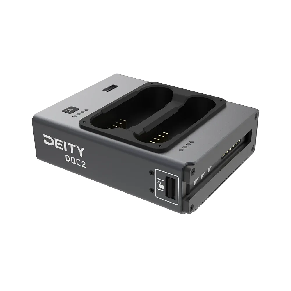 Deity DQC2, chargeur intelligent à deux baies pour batteries format 2054