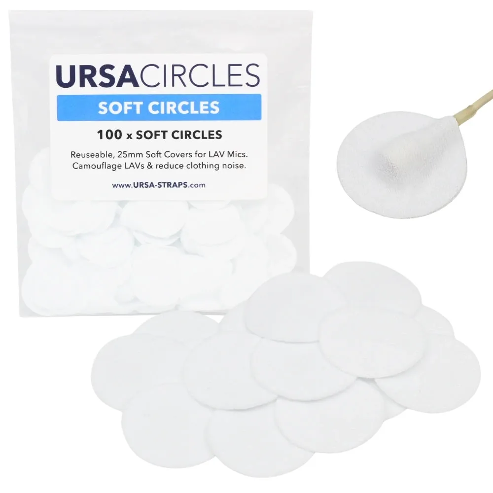 URSA Soft Circles — discos para microfones de lapela