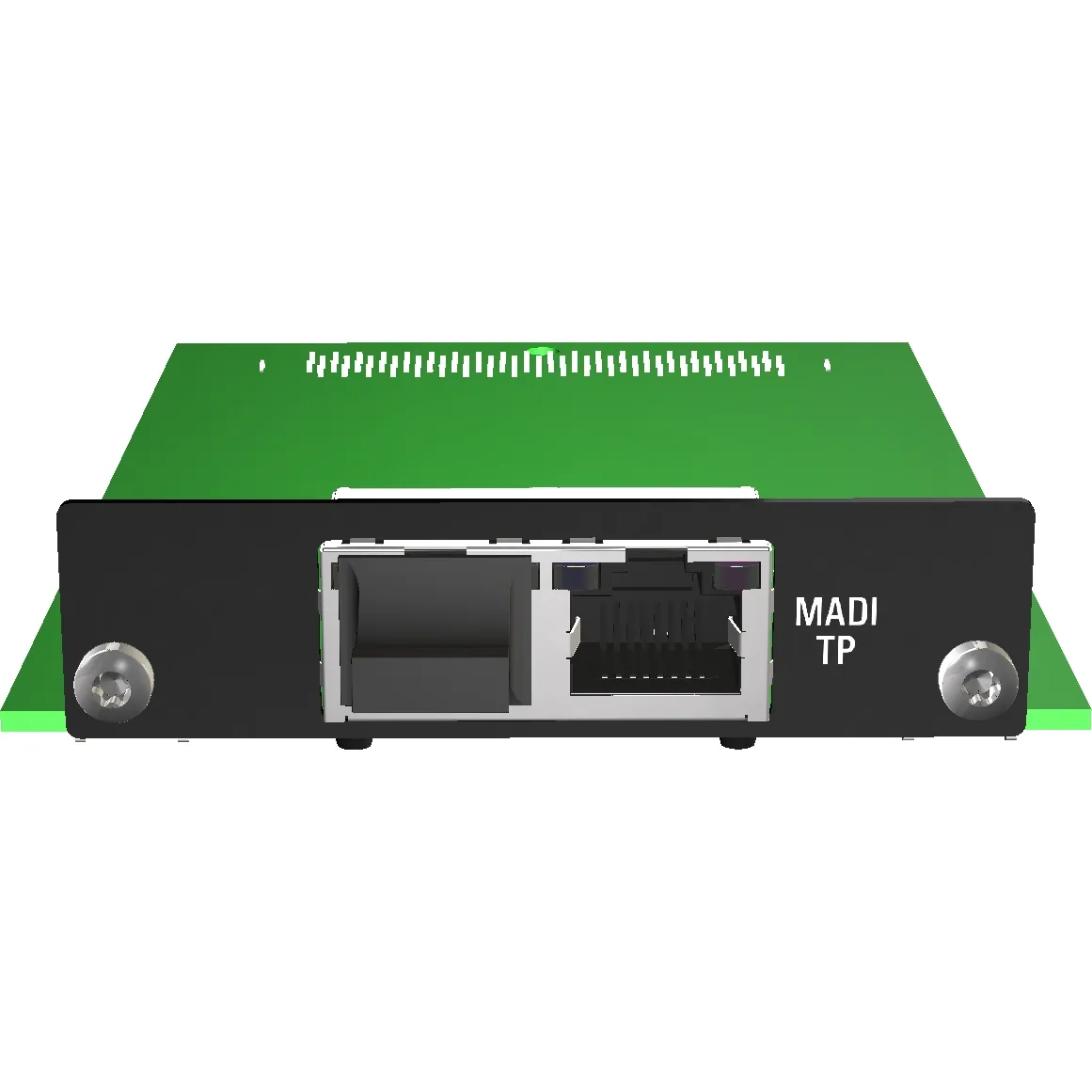 Appsys AUX-MADI-TP, vista frontal da placa AUX