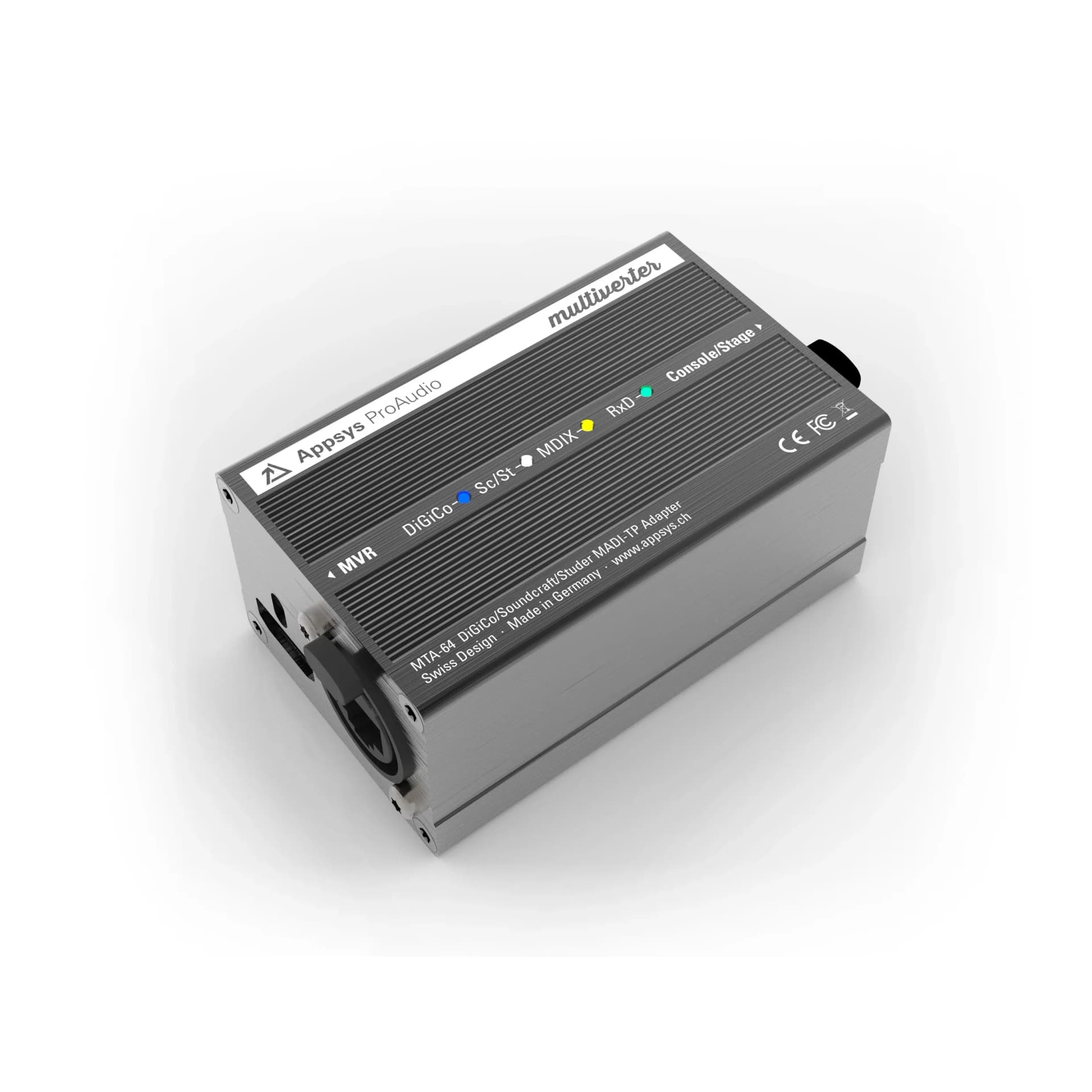 Appsys MTA-64, adattatore MADI-TP in prospettiva
