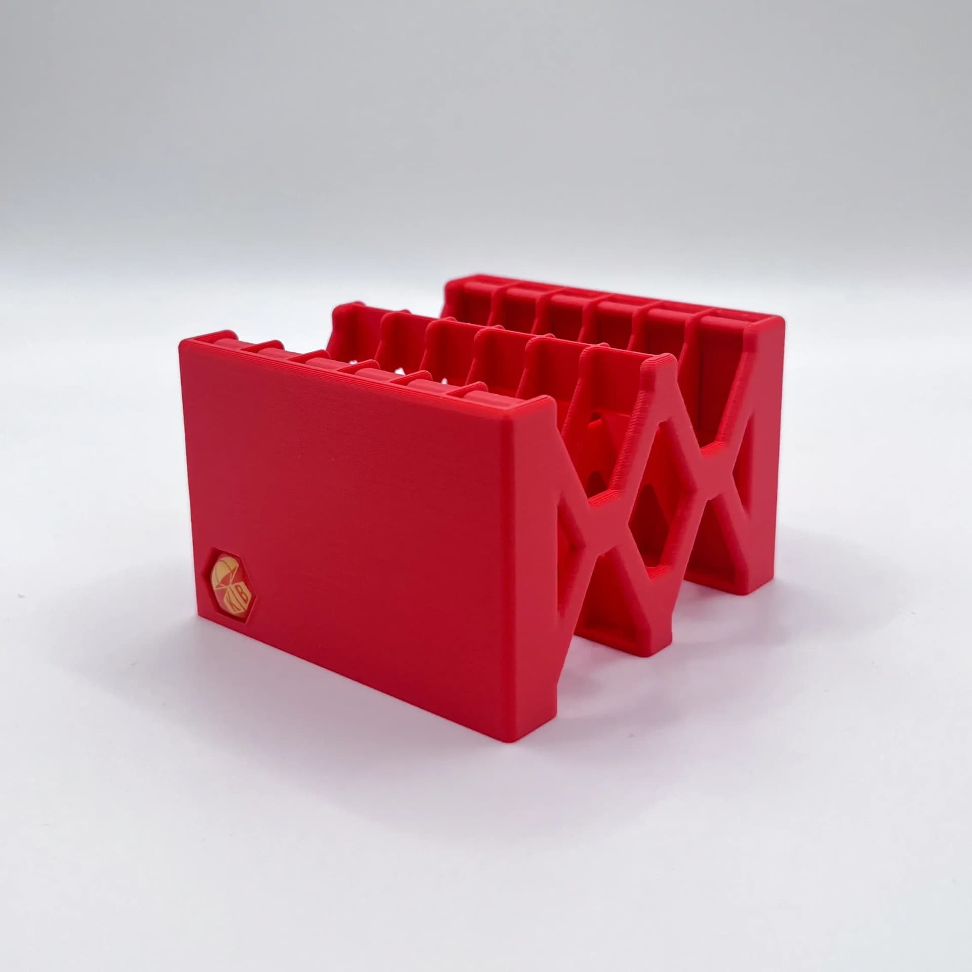 Kit Bravo NP-BX1 Battery Holder — portabatterie — 12 alloggiamenti, Rosso — vista del prodotto