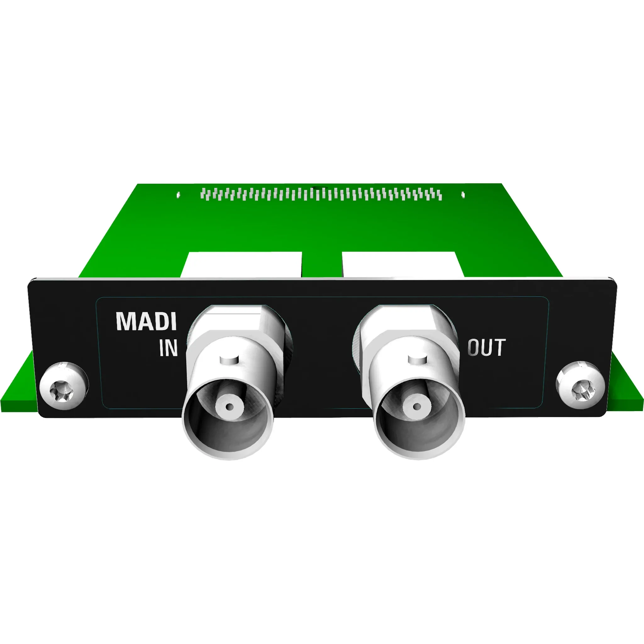 Appsys AUX-MADI-COAX, vista frontal da placa AUX